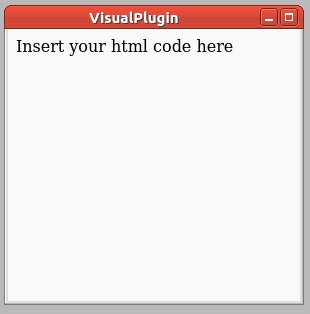 Picture of the plugin HTMLViewer